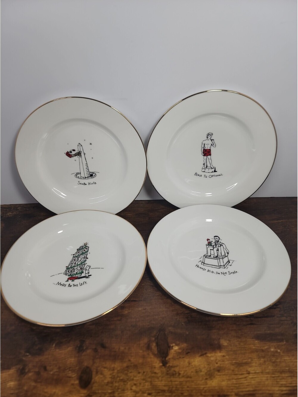 Dayton Hudson American Merry Masterpieces Dinner Plate 10 5/8",  set of 4